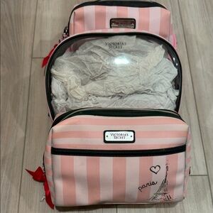 Victoria's Secret Pink Paris Cosmetic Bag Set